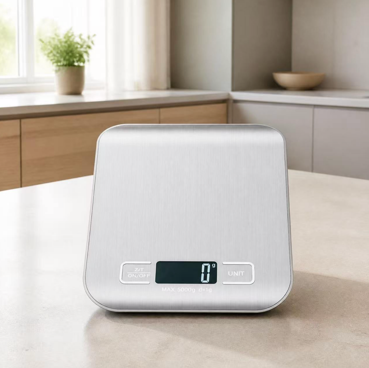 Smart Digital Kitchen Food Scale – High-Precision Stainless Steel Weighing Scale