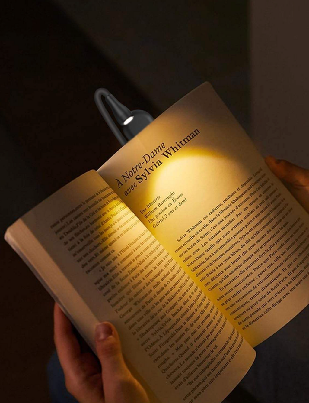 Rechargeable Clip-On Reading Light – Portable LED Book Light for Reading & Bedtime