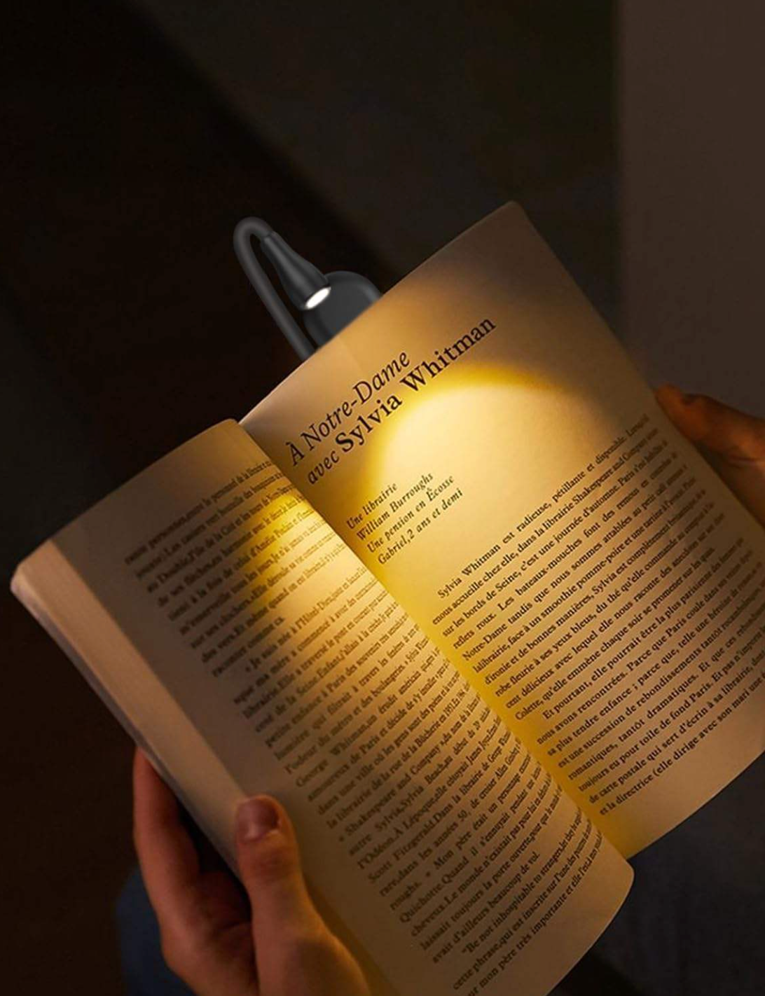 Rechargeable Clip-On Reading Light – Portable LED Book Light for Reading & Bedtime
