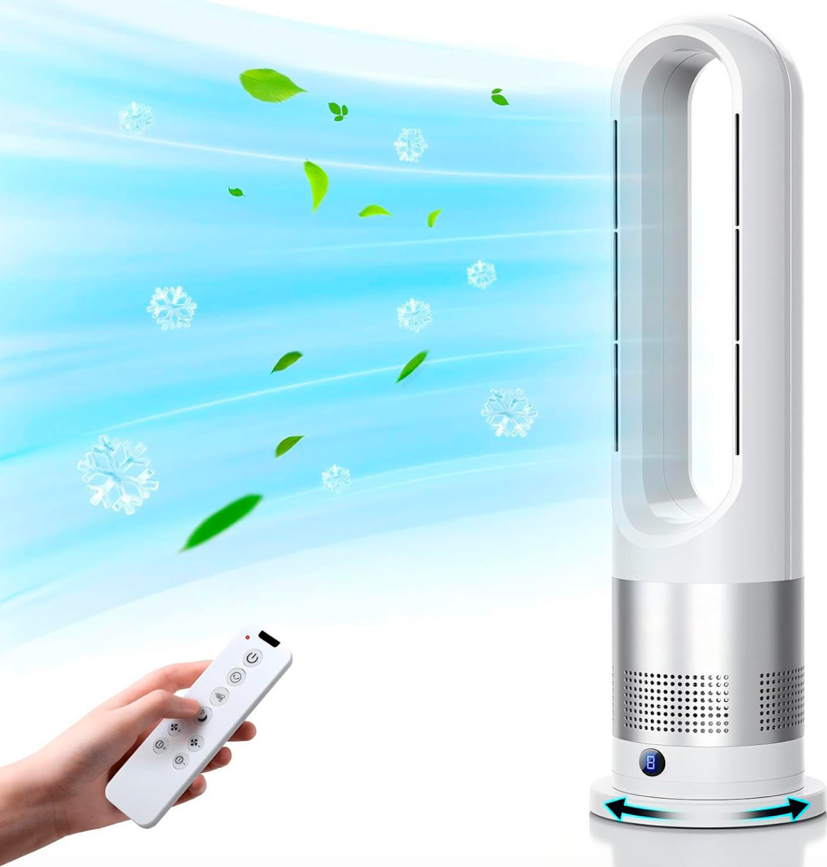 Portable Smart Cooling Fan – Compact Electric Personal Fan for Home & Office