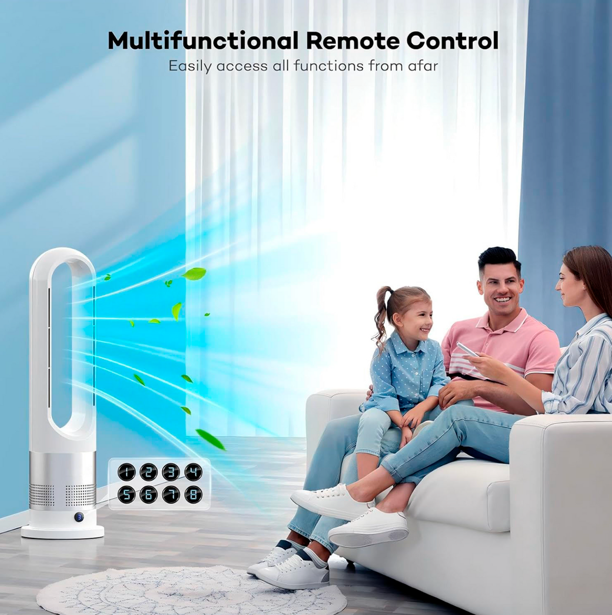 Portable Smart Cooling Fan – Compact Electric Personal Fan for Home & Office