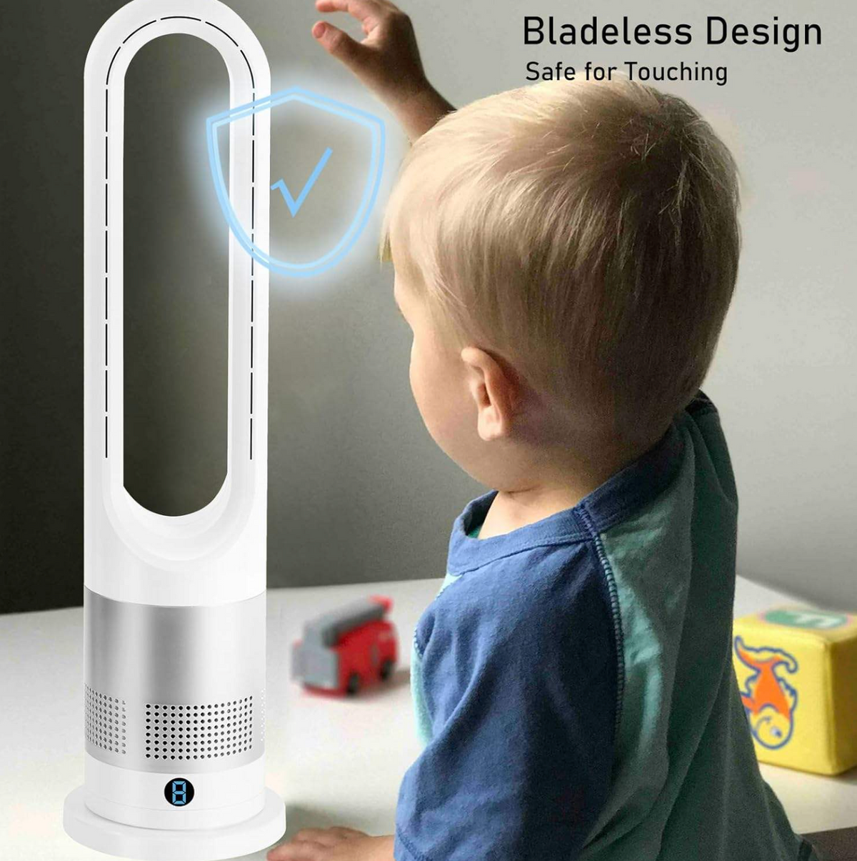 Portable Smart Cooling Fan – Compact Electric Personal Fan for Home & Office