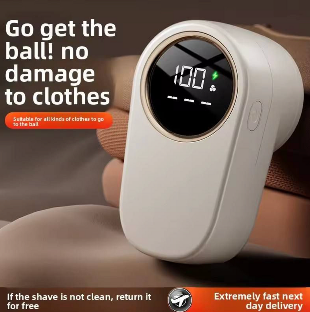 Portable Fabric Shaver – Rechargeable LED Lint & Fuzz Remover with 3 Speeds